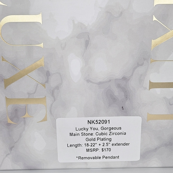 Bomb Party Summer 25 Luxe Layers Necklace "Lucky You, Gorgeous" - Picture 4 of 5